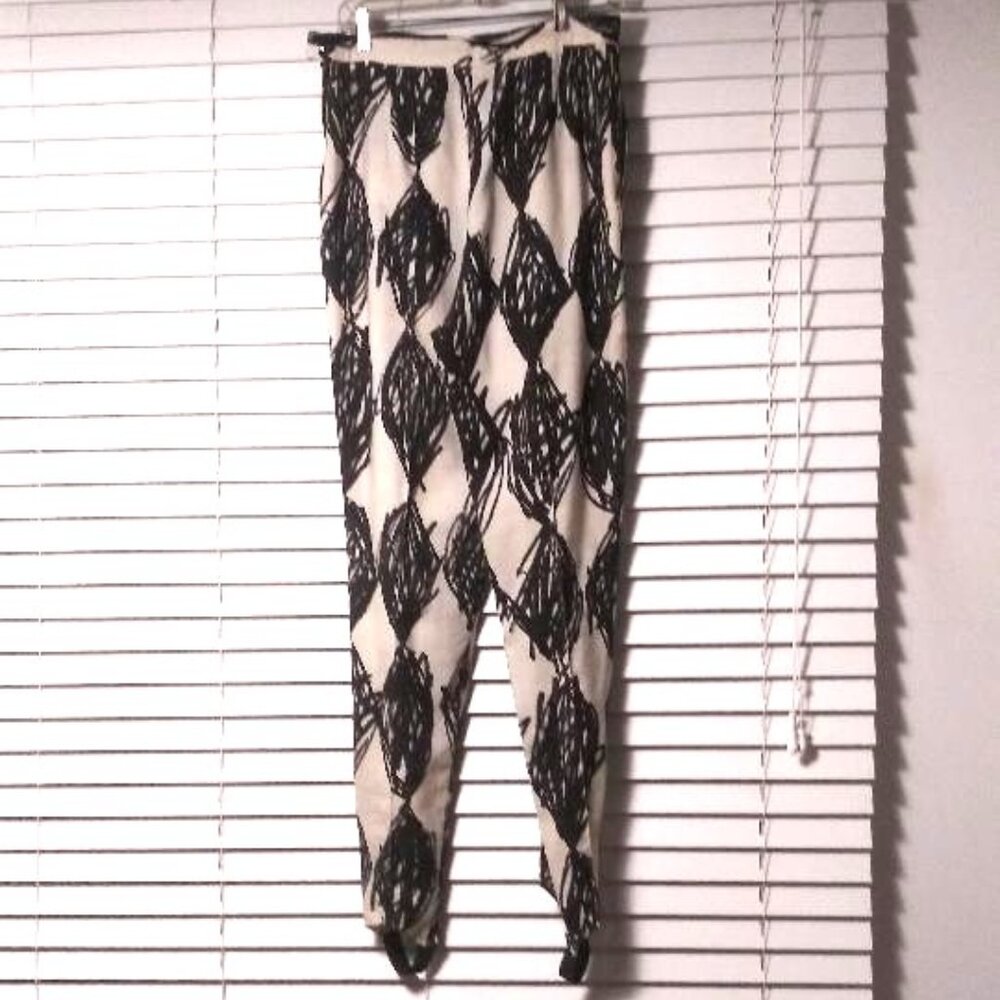 Betty Jackson, British Designer, printed stir-up pant